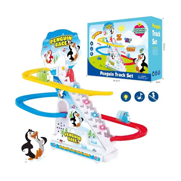 Penguin Επιτραπέζιο Παιχνίδι Πίστα Πιγκουίνων Με Ήχο & Φως