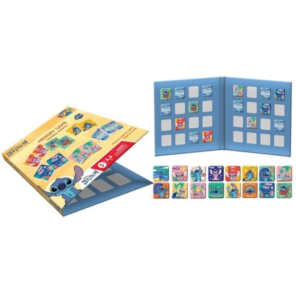 Lilo & Stitch Επιτραπέζιο Μαγνητικό Παιχνίδι Μνήμης 17,5x17,5x20cm