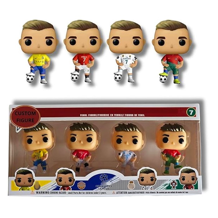 Football Star Figures Μίνι Διακοσμητικές Φιγούρες Σετ 4τμχ