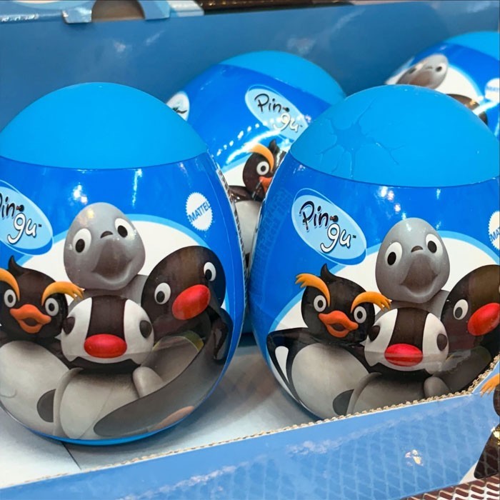 Mini Pingu Παιδικό Αυγό Έκπληξη Φιγούρες Πιγκουινάκια Μπλε