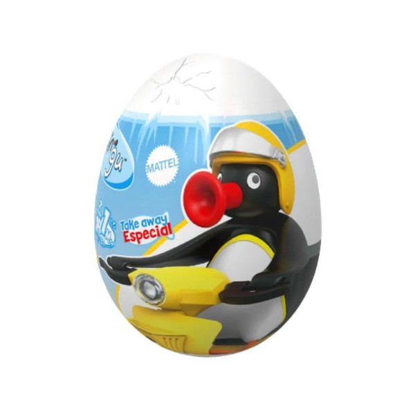 Pingu Egg Αυγό Έκπληξη Φιγούρες Πιγκουινάκια Λευκό