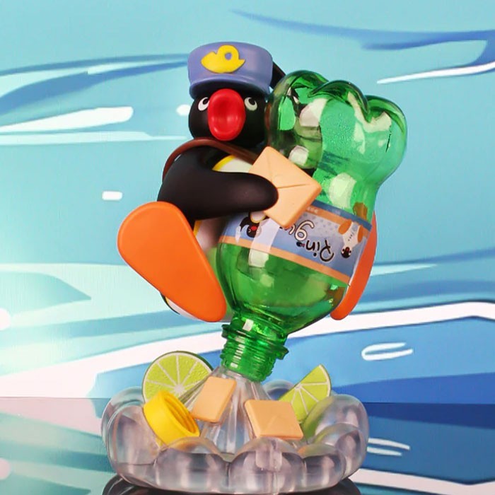 Pingu Egg Αυγό Έκπληξη Φιγούρες Πιγκουινάκια Λευκό