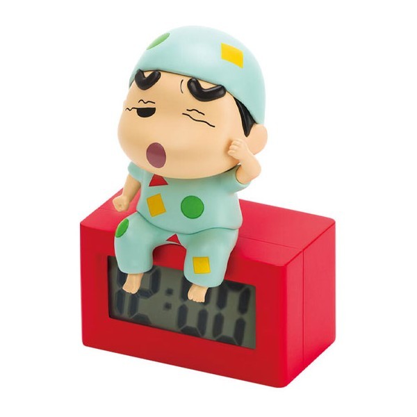 Shin Chan Ρολόι Με Φιγούρα Sleepy Hero 