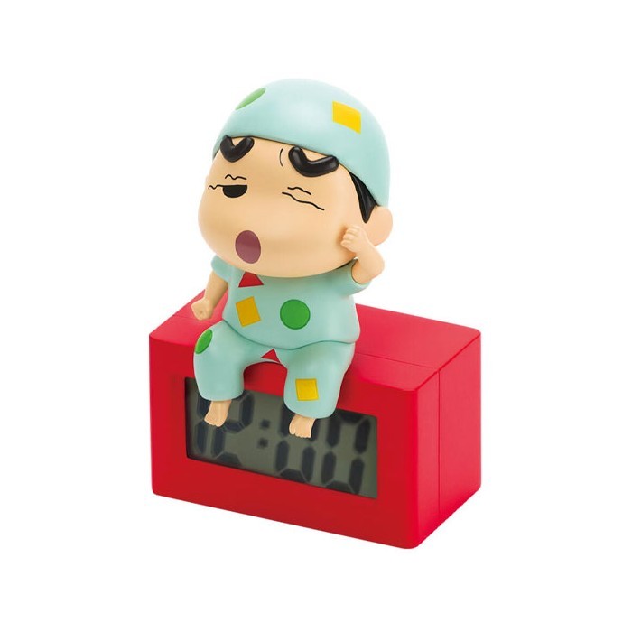Shin Chan Ρολόι Με Φιγούρα Sleepy Hero 