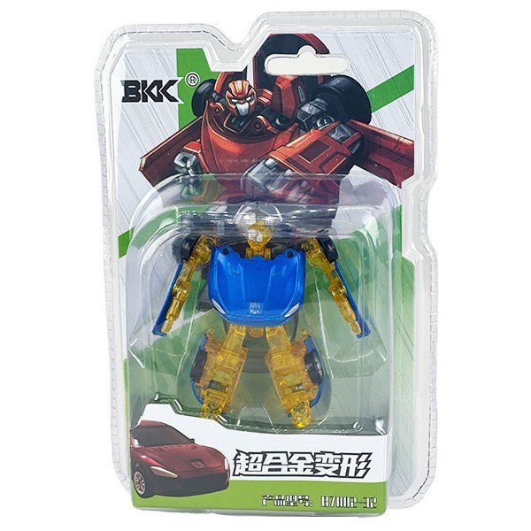 BKK Αυτοκίνητακια Μεταμόρφωσης Σε Ρομπότ Γαλάζιο Κίτρινο 32