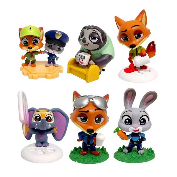 Zootopia Διακοσμητικές Φιγούρες 7cm Officer Clawhauser