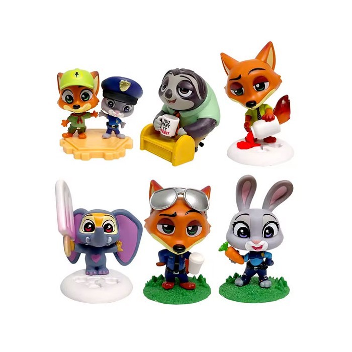 Zootopia Διακοσμητικές Φιγούρες 7cm