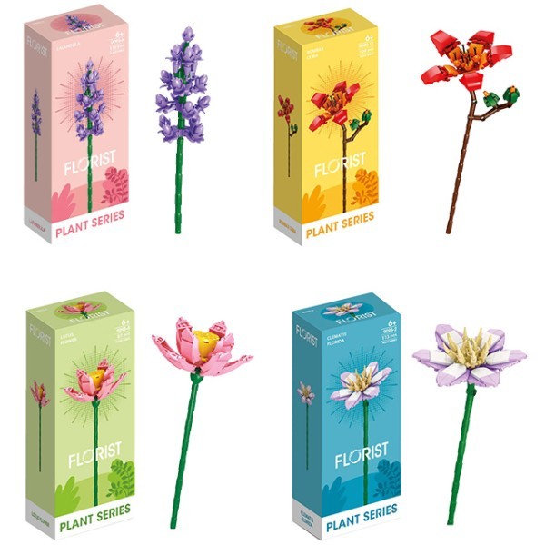 Pink Florist Παιχνίδι Κατασκευών Με Τουβλάκια – Λουλούδια 6+ Ετών