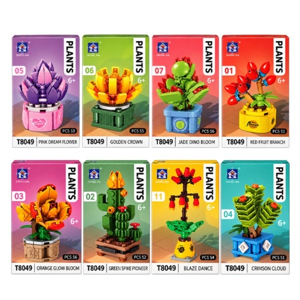 Plants Παιχνίδι Κατασκευών Με Τουβλάκια 6+ Ετών Golden Crown 06