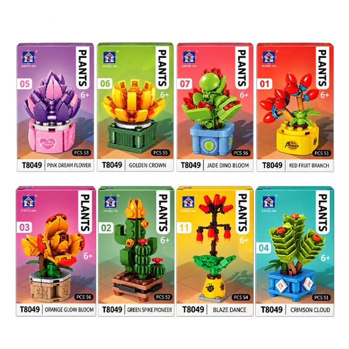 Plants Παιχνίδι Κατασκευών Με Τουβλάκια 6+ Ετών 