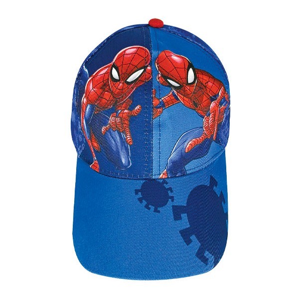 Spiderman Καπέλο Παιδικό Τζόκευ Μπλε Φ54cm