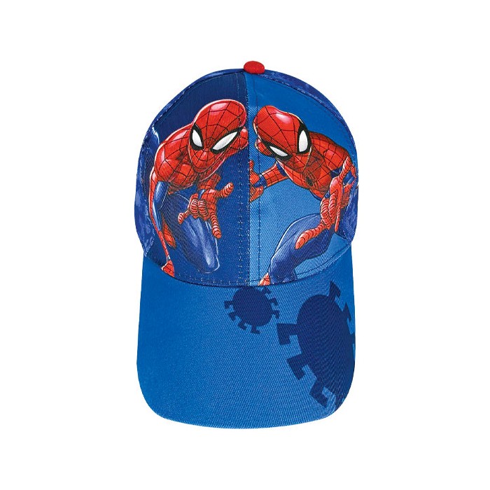 Spiderman Καπέλο Παιδικό Τζόκευ Μπλε