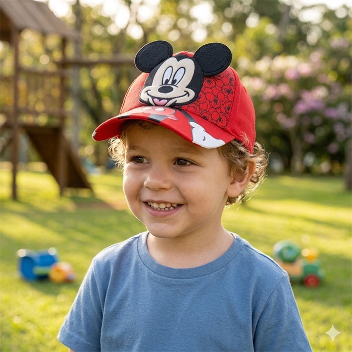 Mickey Καπέλο Παιδικό Τζόκευ UV Protection  Φ48-50cm