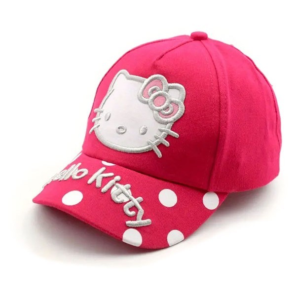 Hello Kitty Καπέλο Παιδικό Τζόκευ UV Protection Ροζ Φ48-50cm