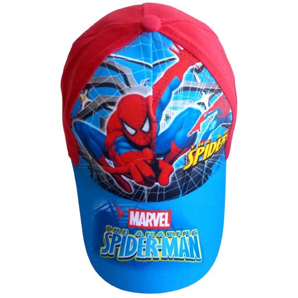 Spiderman Καπέλο Παιδικό Τζόκευ UV Protection Φ48-50cm