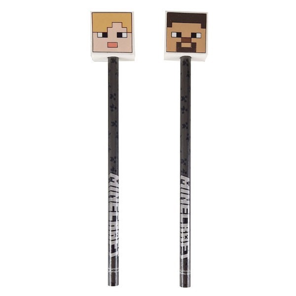 Wall Μολύβι με Γόμα Minecraft 2 Σχέδια