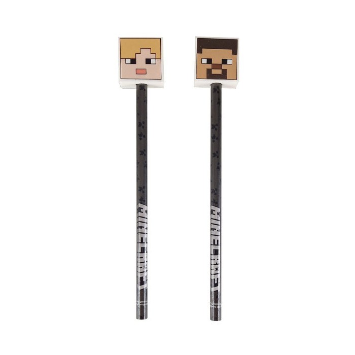 Wall Μολύβι με Γόμα Minecraft 2 Σχέδια