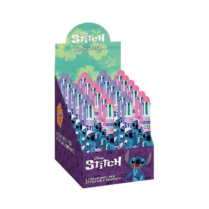 Stitch Στυλό Με 6 Χρώματα