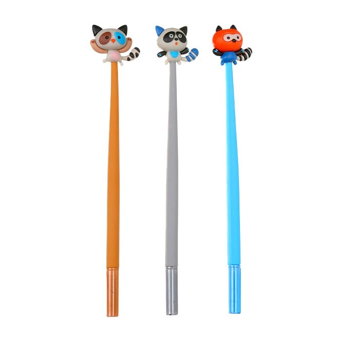 Raccoon Στυλό Σιλικόνης Gel Μαύρης Γραφής