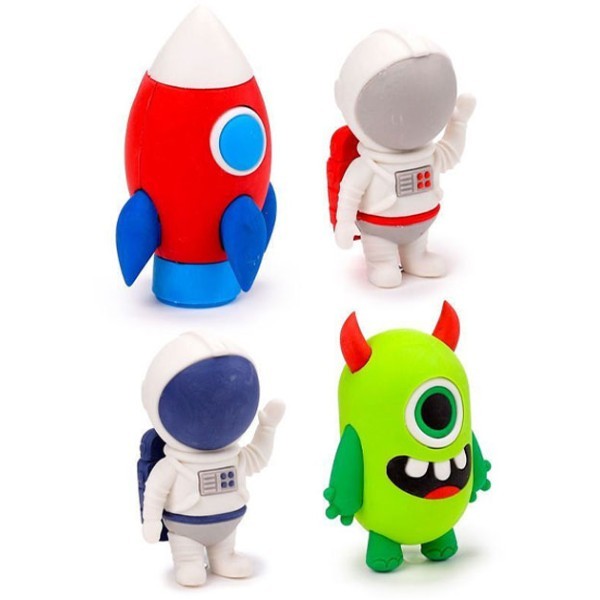 Galaxy Eraser Παιδική Γόμα Διάστημα Αστροναύτης Μπλε