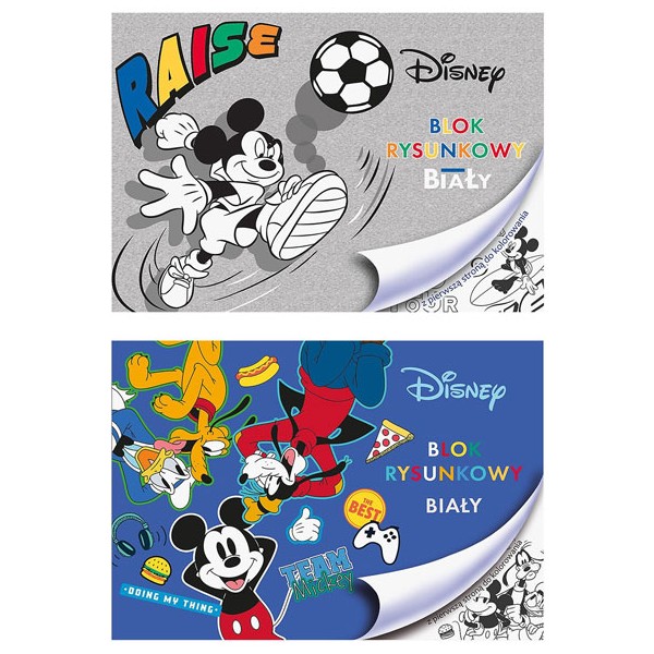 Team Μπλοκ Ζωγραφική Mickey 20 Φύλλων A4 Μπλε (80gsm)