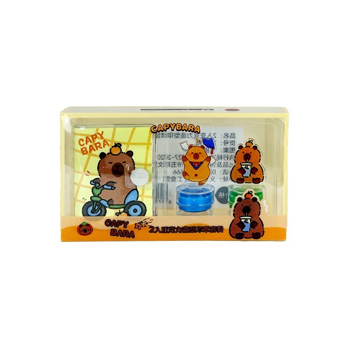 Capybara  Σετ Σφραγίδων Με Σημειωματάριο