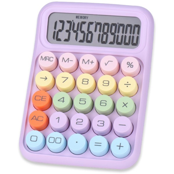 Calculator Κομπιουτεράκι με Μπαταρία Μωβ