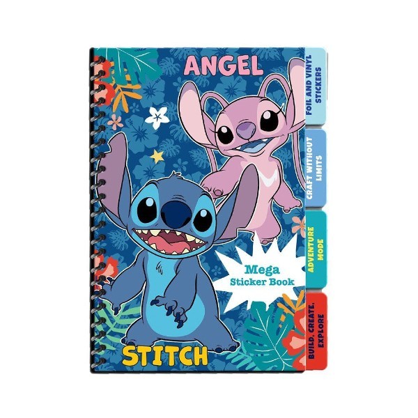 Stitch Τετράδιο Με Αυτοκόλλητα 13,2x20,3cm Lilo&Stitch