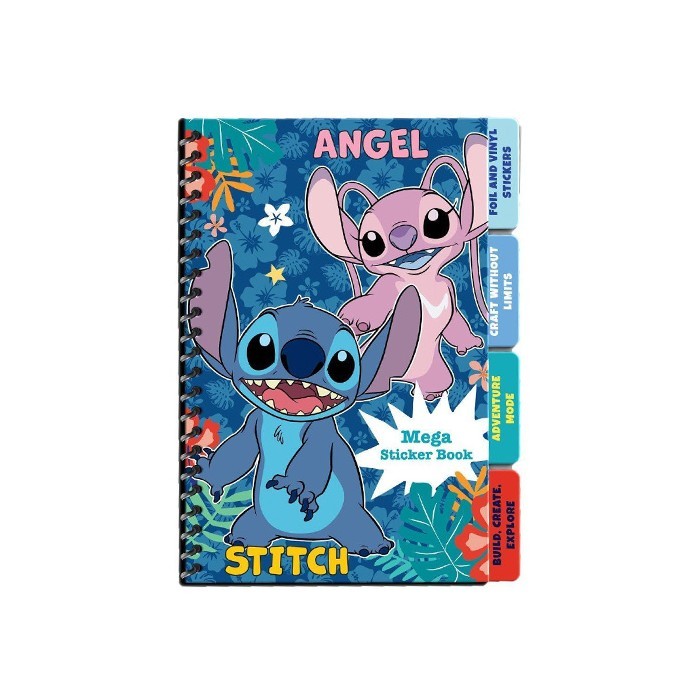 Stitch Τετράδιο Με Αυτοκόλλητα 13,2x20,3cm Lilo&Stitch