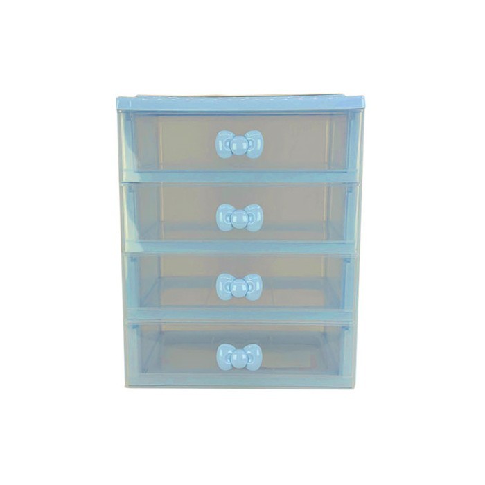 Boomiiie Διάφανο Κουτί Αποθήκευσης 4 Συρτάρια 