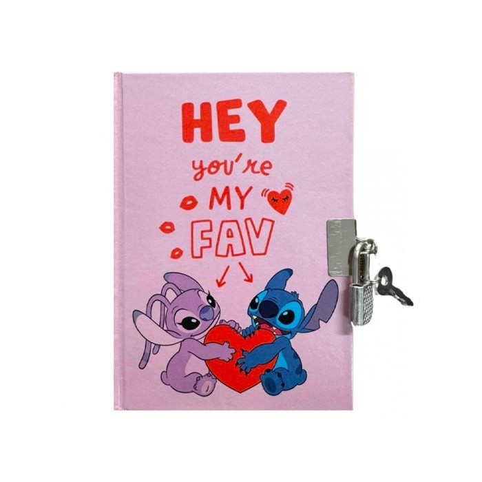 Diary Ημερολόγιο Με Λουκέτο Stitch 10x15cm