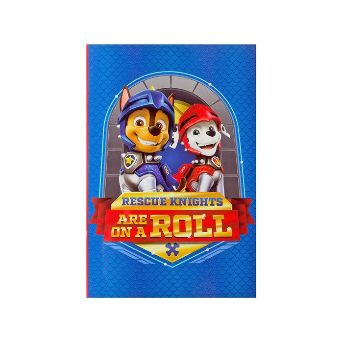 Rescue Knights Τετράδιο Καρφίτσα 40 Φύλλων Paw Patrol 25x17cm