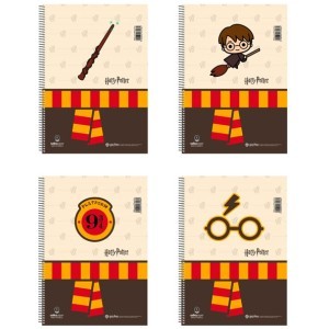 Charms Τετράδιο Σπιράλ 3 Θεμάτων Α4 Harry Potter 21x29cm