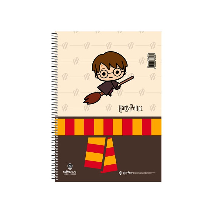 Charms Τετράδιο Σπιράλ 3 Θεμάτων Α4 Harry Potter 21x29cm