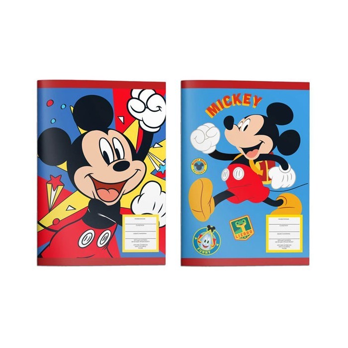 Mickey Τετράδιο Καρφίτσα 17x25cm 40 Φύλλων