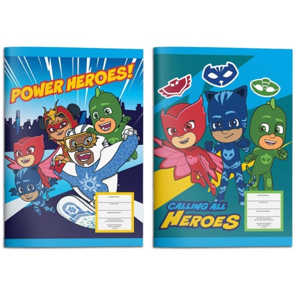 PJ Masks Τετράδιο Καρφίτσα 40φ 25χ17cm 