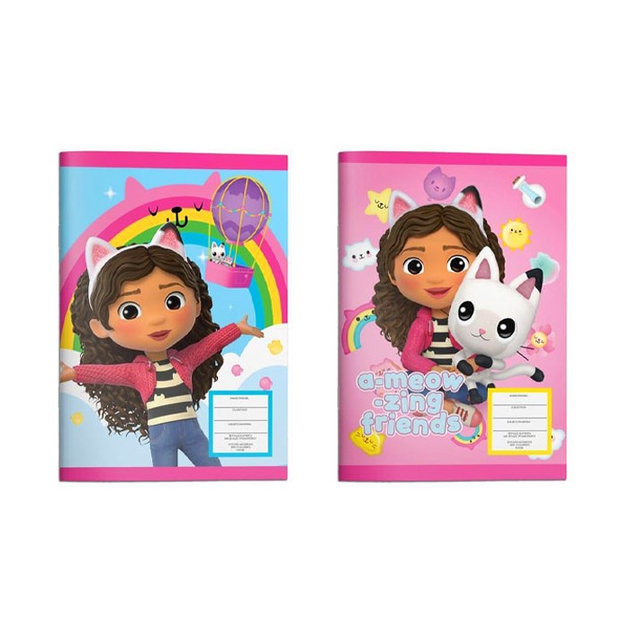 Gabbys Dollhouse Τετράδιο Καρφίτσα 40φ 25χ17cm 