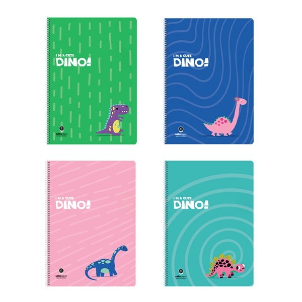 Dino Τετράδιο Σπιράλ Β5 30 Φύλλων 17x25cm