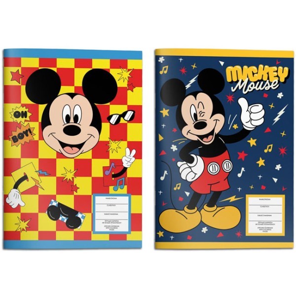 Mickey Mouse Τετράδιο Καρφίτσα 17x25cm 40 Φύλλα