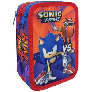 Prime Κασετίνα Γεμάτη Τριπλή Sonic 19,5x12,5x7cm