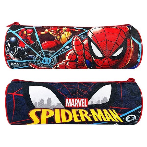 Barrel Κασετίνα Βαρελάκι Red Spiderman 23x8cm