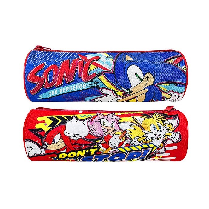 Sonic Κασετίνα Βαρελάκι 23x8cm