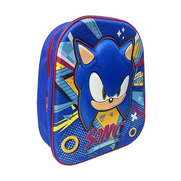 Hedgehog Τσάντα Πλάτης Νηπίου Sonic 3d 31cm