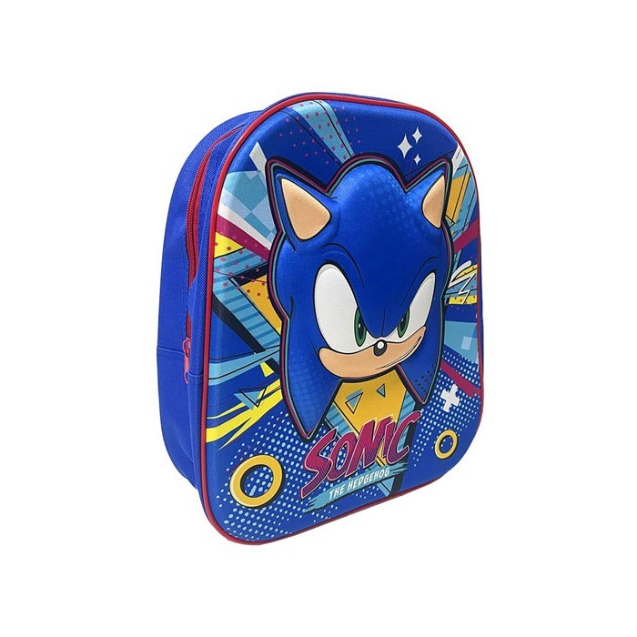 Hedgehog Τσάντα Πλάτης Νηπίου Sonic 3d 31cm