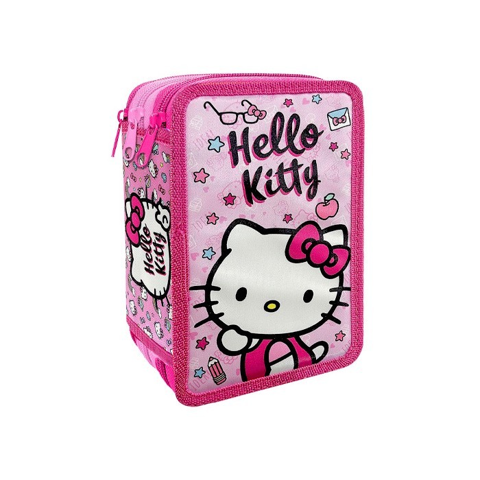 Kitty Κασετίνα Γεμάτη Τριπλή Hello Kitty 19,5x12,5x7cm
