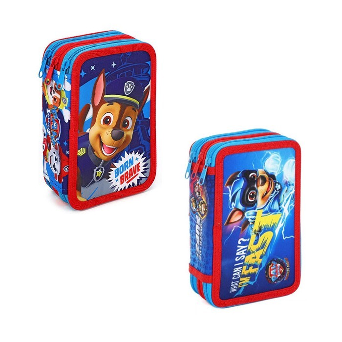 Happypaw Κασετίνα Τριπλή Γεμάτη Paw Patrol 19,5x12,5x7cm