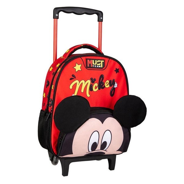 Mickey Mouse Τσάντα Νηπίου Τρόλευ Με 2 Θήκες 27x10x31cm