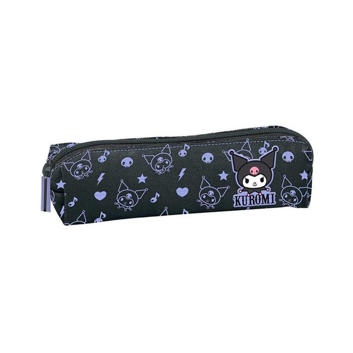 Kuromi Pattern Μικρή Κασετίνα Μαύρη 20x6x5cm