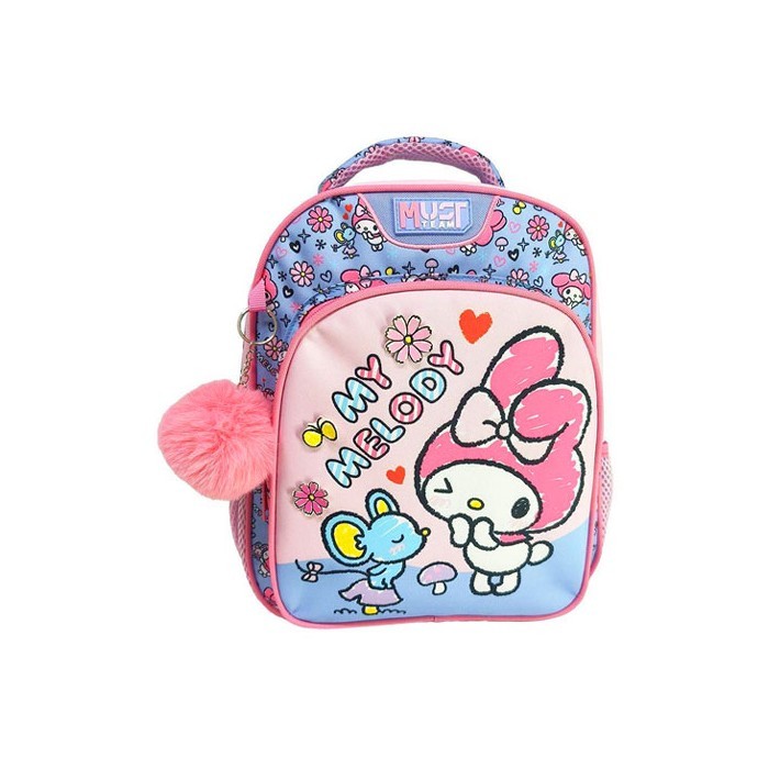 My Melody Σχολική Τσάντα Νηπίου 27x10x31 Must Team