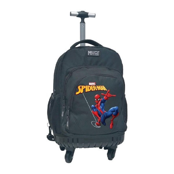 Spiderman Σχολική Τσάντα Τρόλεϋ 31x24x45 Must Team με 3 θήκες